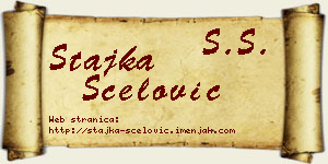 Stajka Šćelović vizit kartica